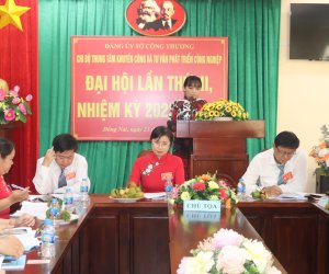  Đại hội Chi bộ Trung tâm Khuyến công và Tư vấn phát triển công nghiệp lần thứ III, nhiệm kỳ 2023 - 2025